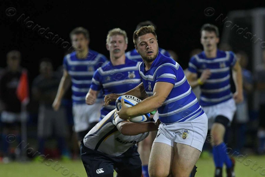 Wheaton Men\'s Rugby vs Mass Maritime.  Photo by Keith Nordstrom